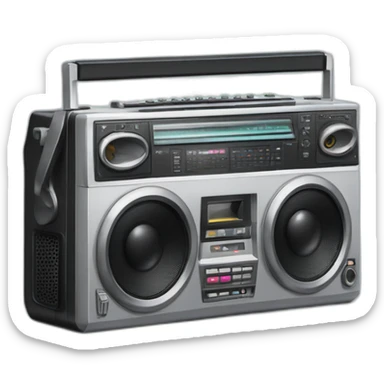 Sharp gf-777 boombox sticker