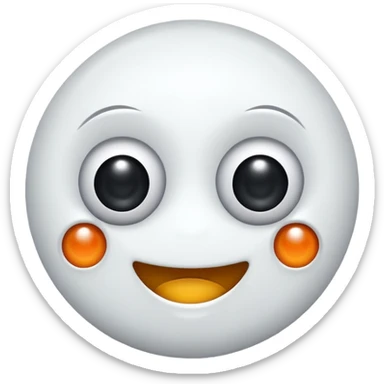 Cute plus sign with googly eyes sticker