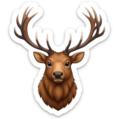 Rocky Mountain Bull Elk sticker