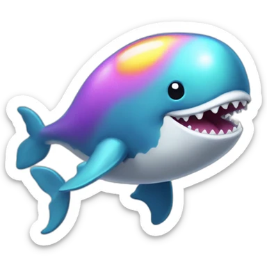bubble-bobble-ghost-whale sticker