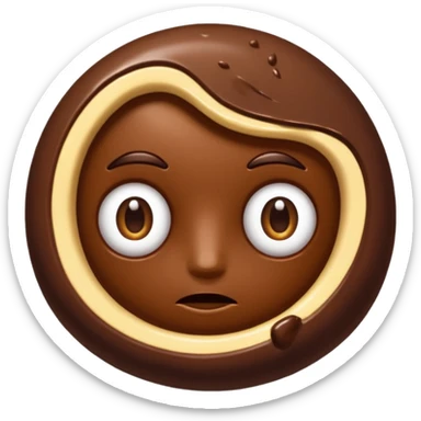 Une chocolatine qui rigole sticker