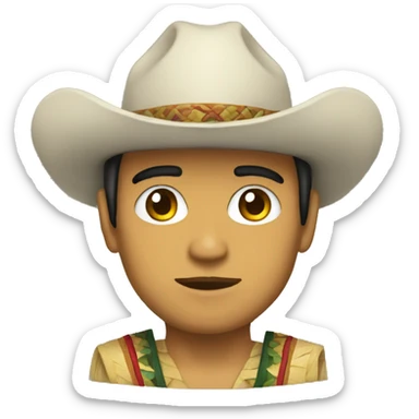 persona yucateca con hipil sticker