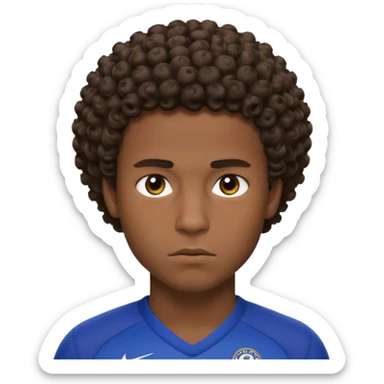 Chelsea player Esteban, with short curly hair and dark skin. sticker