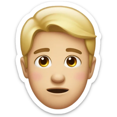 blushed cheeks and teary eyes emoji sticker