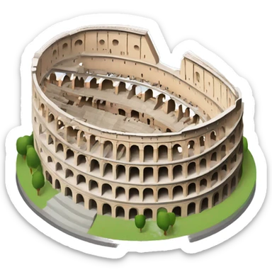 roman colosseum sticker
