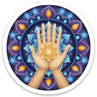 A divine abstract force creating humans through karma,
shown as a luminous cosmic hand made of light (not realistic),
forming a human figure from particles.
Hindu spiritual aura, sacred geometry, subtle mandala lines,

 
 sticker