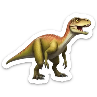 raptor dinosaur sticker