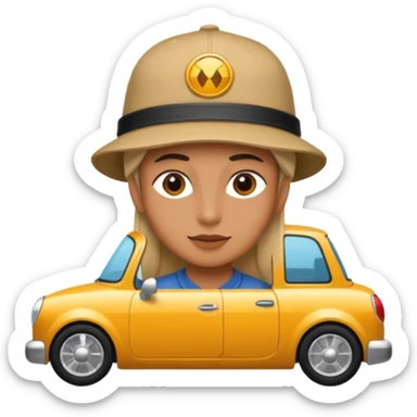 A car ave hat sticker