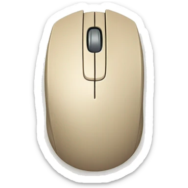 beige computer mouse sticker