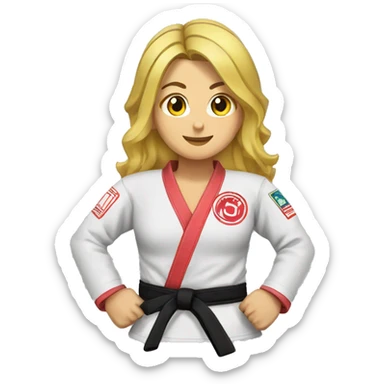female brazilian jiu jitsu sticker