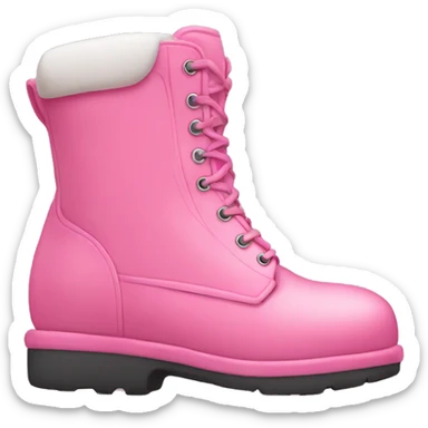 pink boot sticker
