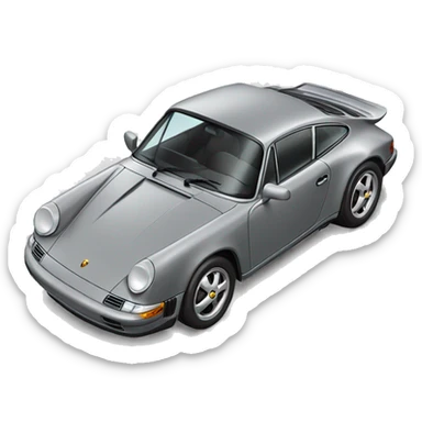 Grey Porsche 91 sticker