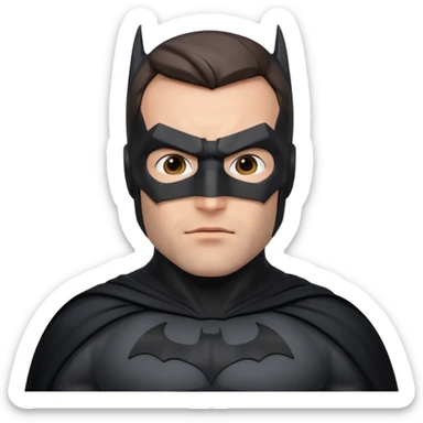 emoji of batman ben affleck sticker