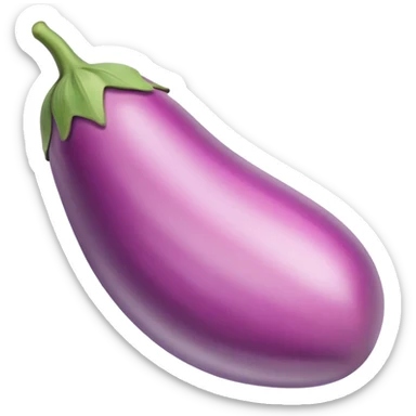 pastel pink eggplant sticker
