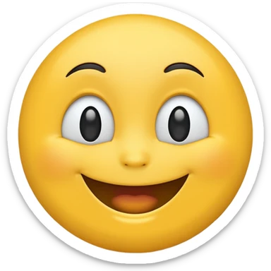 Genera big smile emoji with dudu face sticker