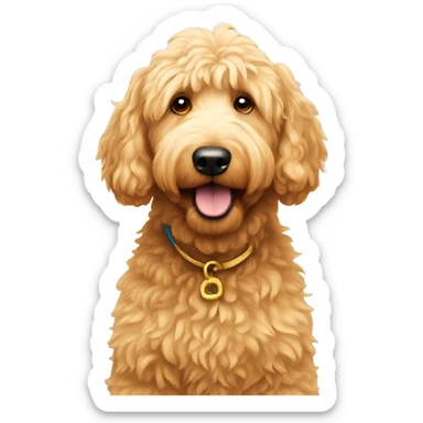 Golden doodle sticker