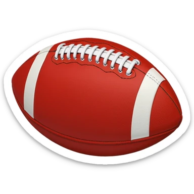 am16 emojisabout american football blue (#00A3E0) and red (#F9423A) sticker