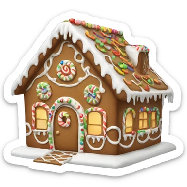 gingerbread house sticker