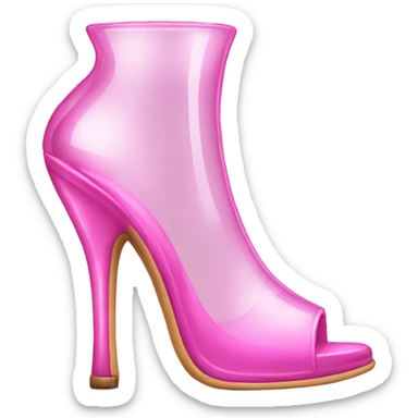 Pink glass highheels sticker