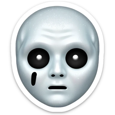 glitter white ghostface killer  sticker