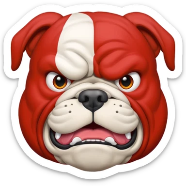 bulldogs team logo  sticker