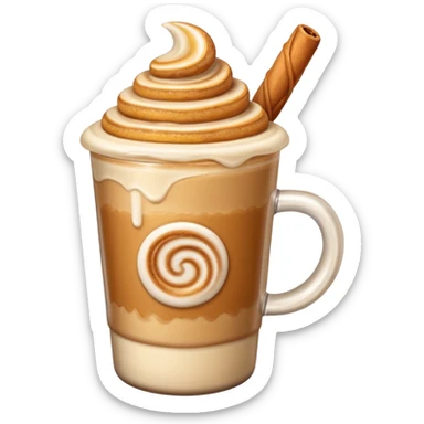 churro latte sticker