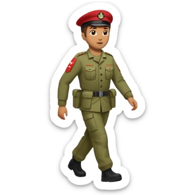 Lebanese forces cross sticker