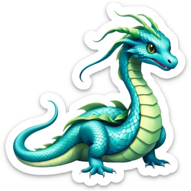 Seviper-Dragonair-hybrid, full body, sticker