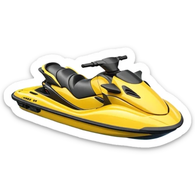 emoji jetski sticker