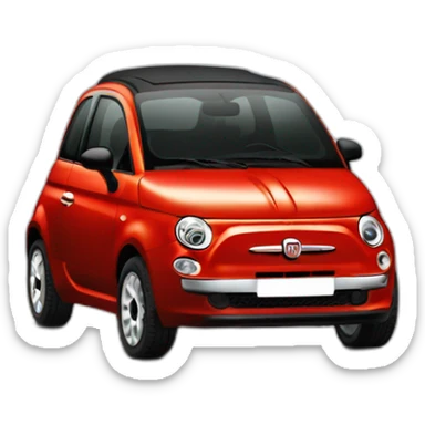 black 2010’s fiat 500 sticker