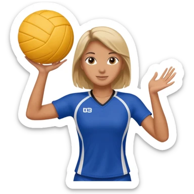 Volleyball girl sticker