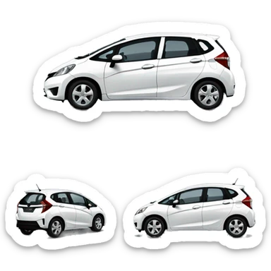 2013 black honda jazz sticker