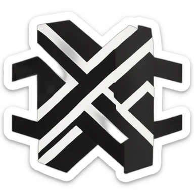 Nazi Swastika flag brutalist nice sticker