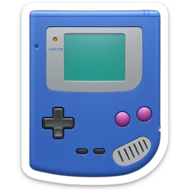 gameboy color blue sticker