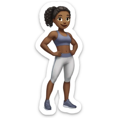Ibukun as a fit girl sticker