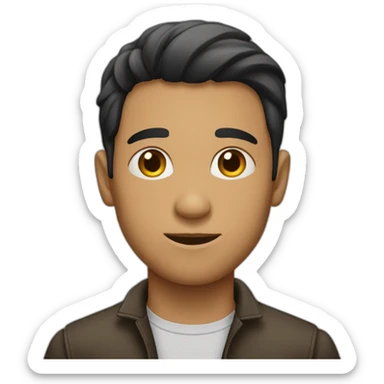 Hombre joven cansado sticker