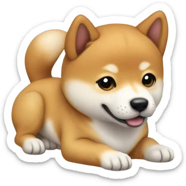 Shiba Inu puppy sticker