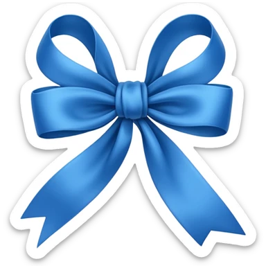 Laço azul sticker