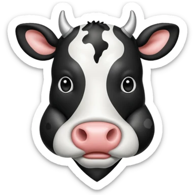 cuore con il colore mucca sticker