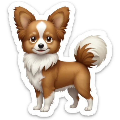 Papillon dog sticker