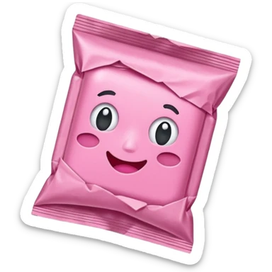 bubble gum packet sticker