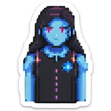 simple pixel art male and female icon set, gender symbols sticker