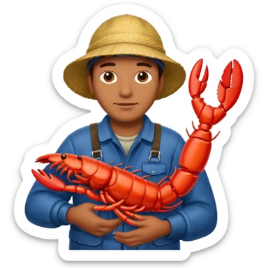 Fisher from Maine with a lobster sticker