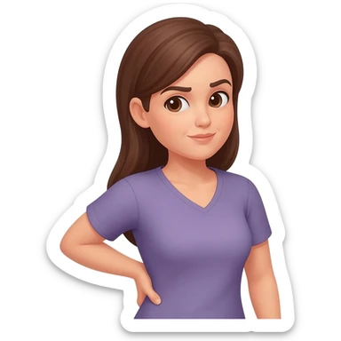 Woman Back pain sticker