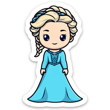 Elsa from Frozen Disney princess sticker