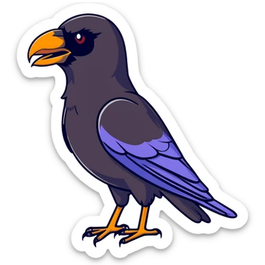 black raven sticker