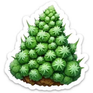 Weed nugs sticker