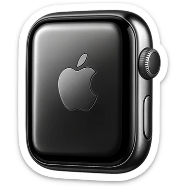 black apple watch sticker