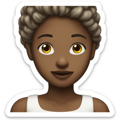 girl in white dress outdoors sticker