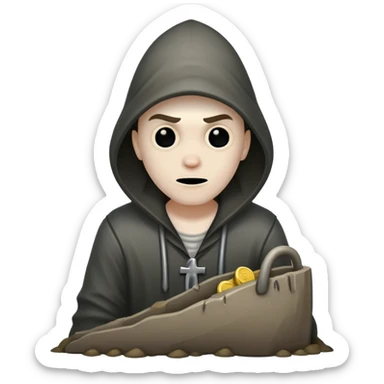 A grave robber sticker